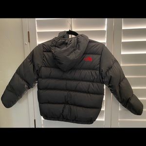 North face boys jacket reversible size 7-8